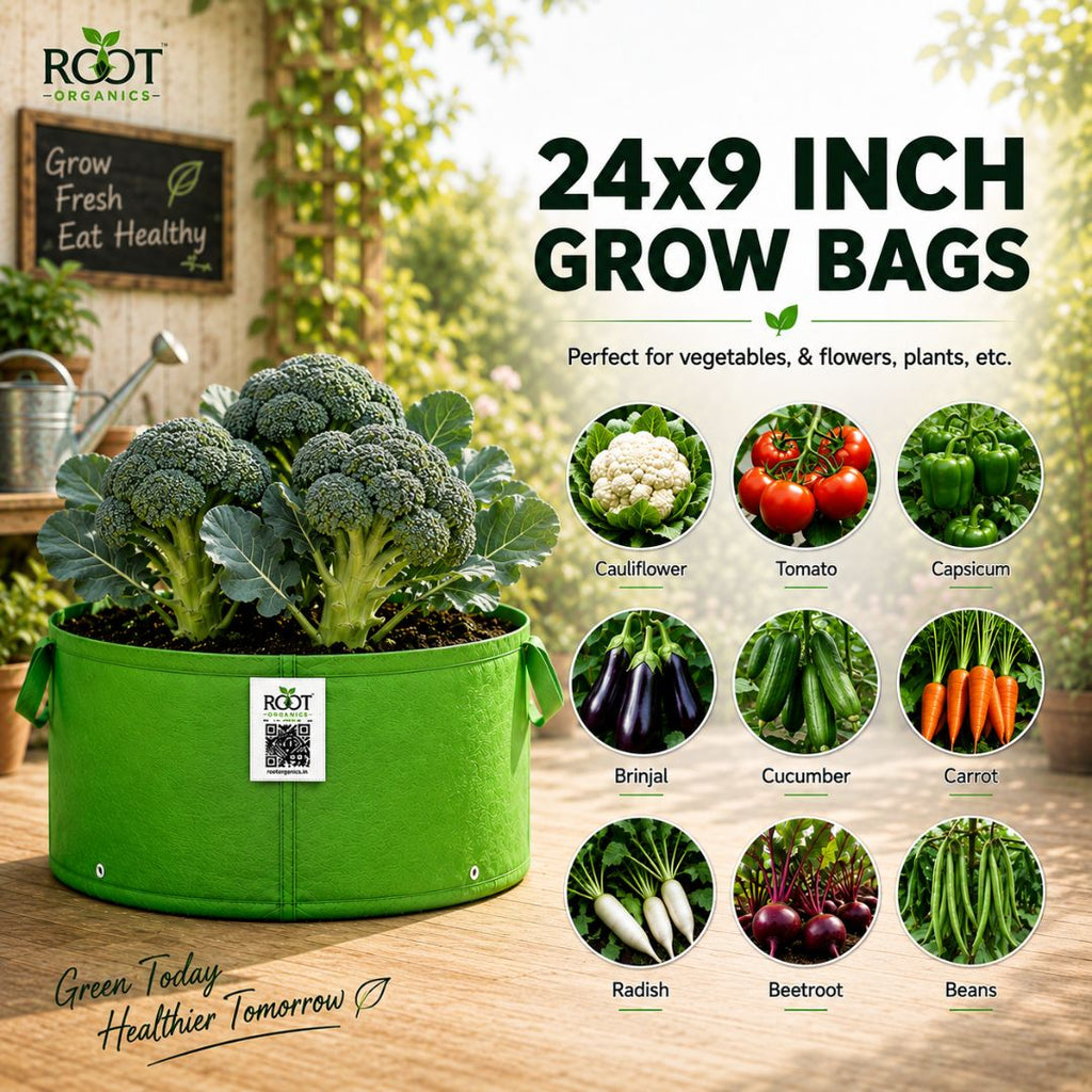 HDPE Circular Grow Bag 24x9 Inch | 260 GSM