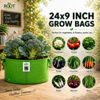 HDPE Circular Grow Bag 24x9 Inch | 260 GSM