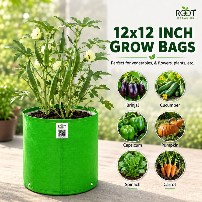 HDPE Circular Grow Bag 12x12 Inch | 260 GSM
