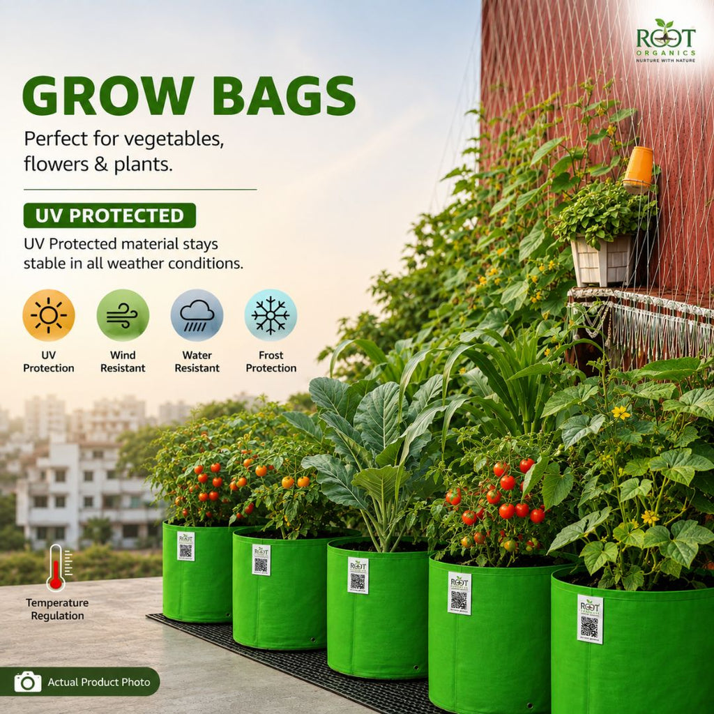 HDPE Circular Grow Bag 18x18 Inch | 260 GSM