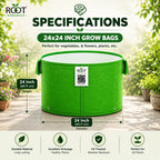 HDPE Circular Grow Bag 24x24 Inch | 260 GSM