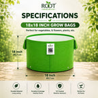 HDPE Circular Grow Bag 18x18 Inch | 260 GSM