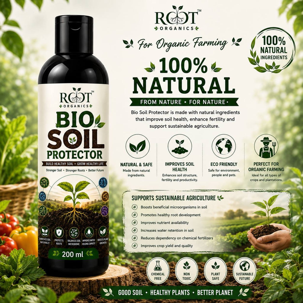 Root Organics Bio Soil Protector 200 ml | 100% Natural Soil Health & Root Growth Booster