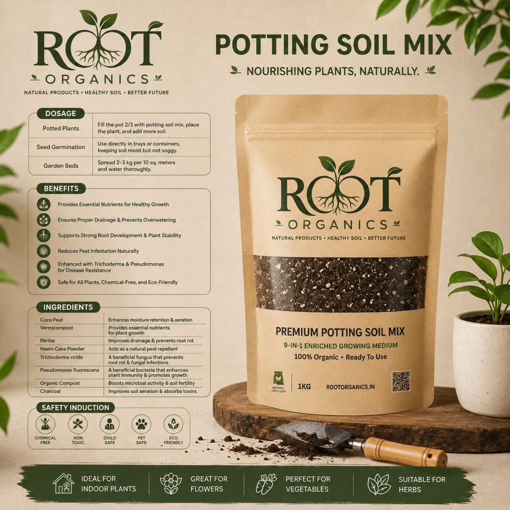 Premium Potting Soil Mix – 9-in-1 Enriched Growing Medium