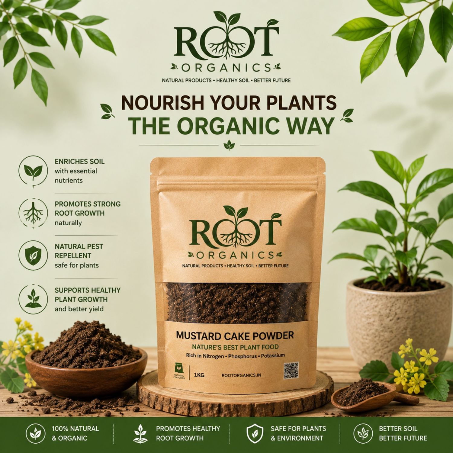 Mustard Cake Powder | Natural Organic Fertilizer